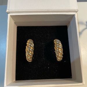 Mejuri large croissant hoops